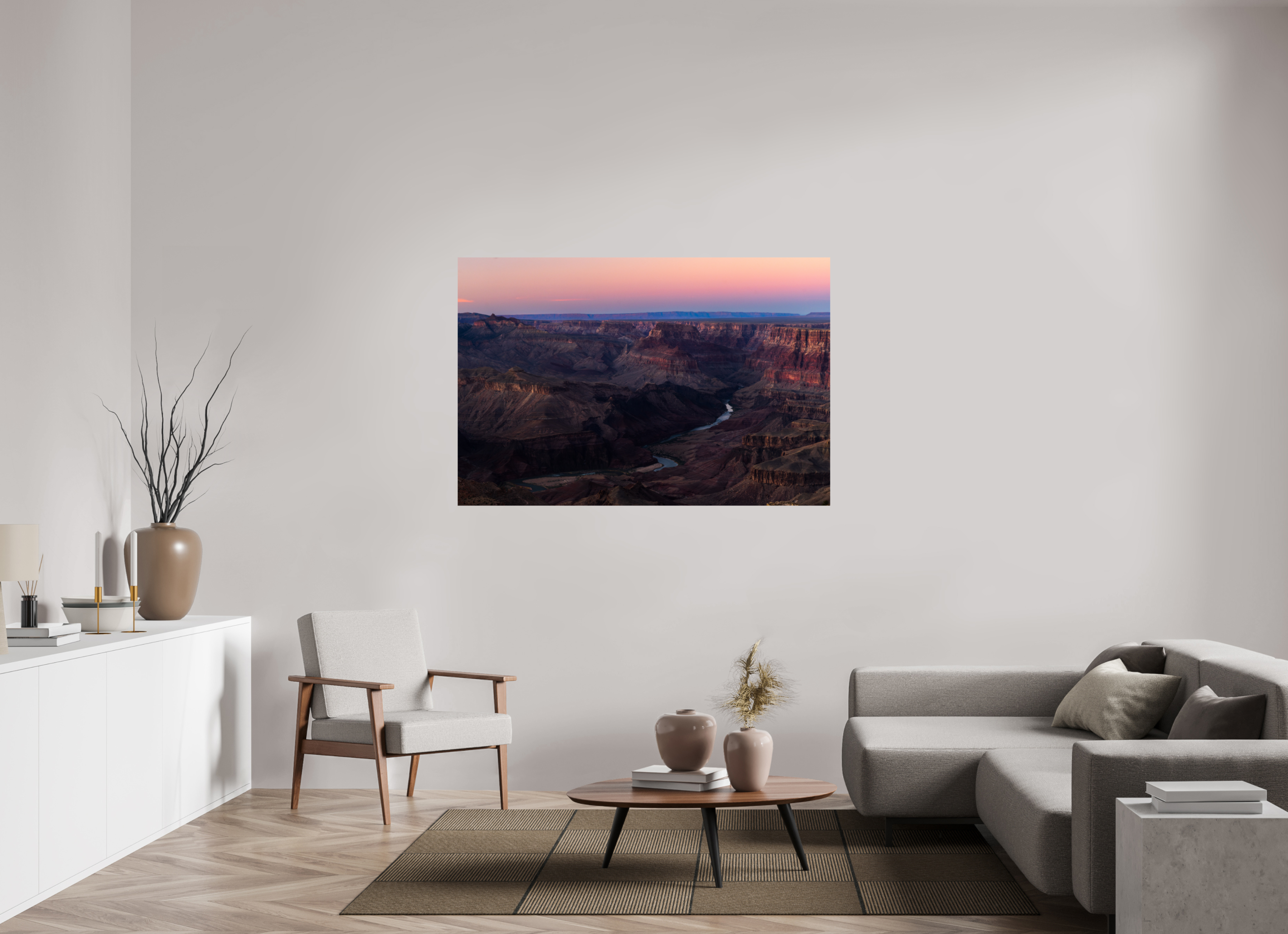 60 x 40″, Fine Art prints Grand Canyon River View – Layered Rock Formations Fine Art Print