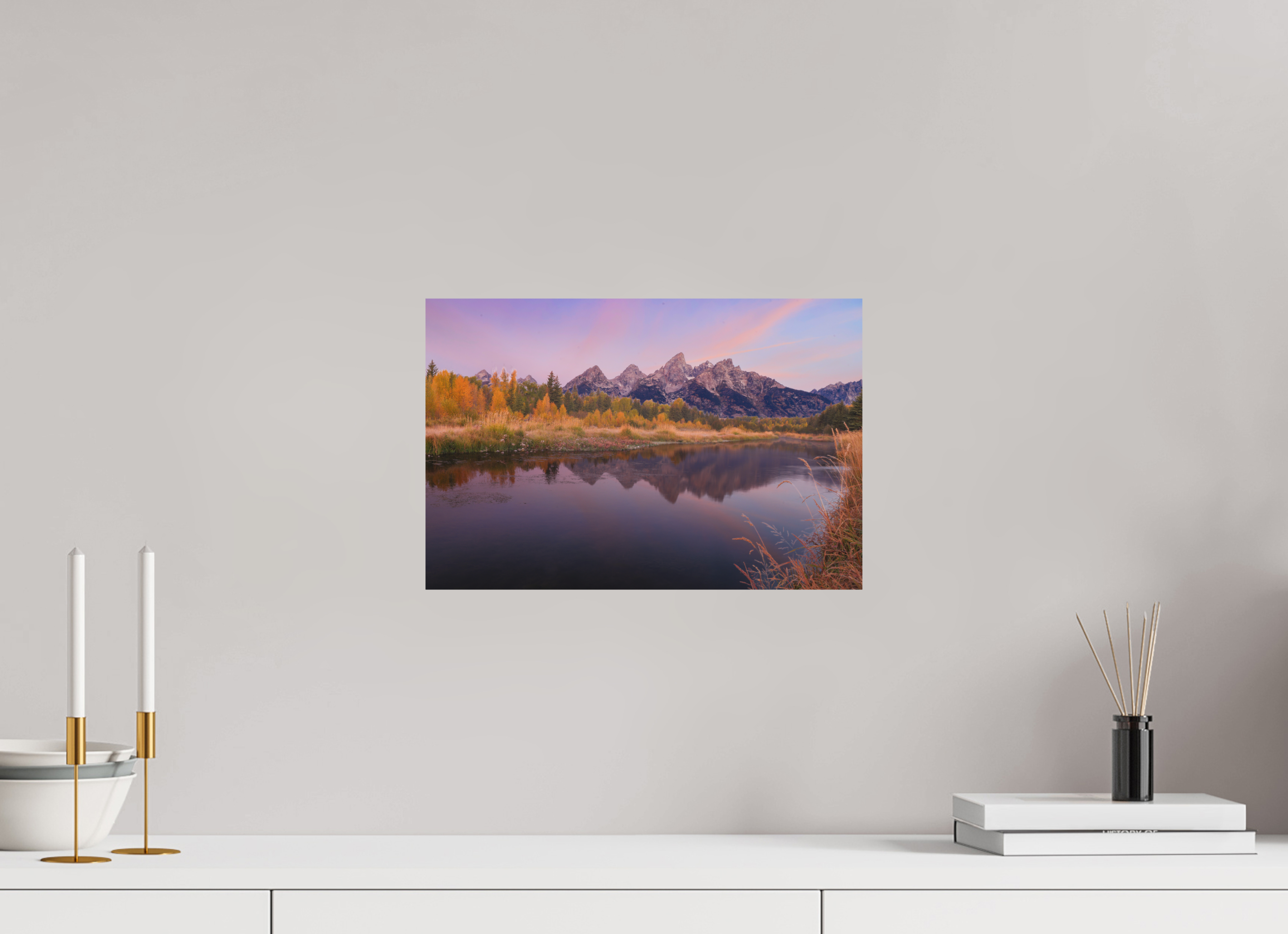 15 x 10″, Metal TETON SUNRISE