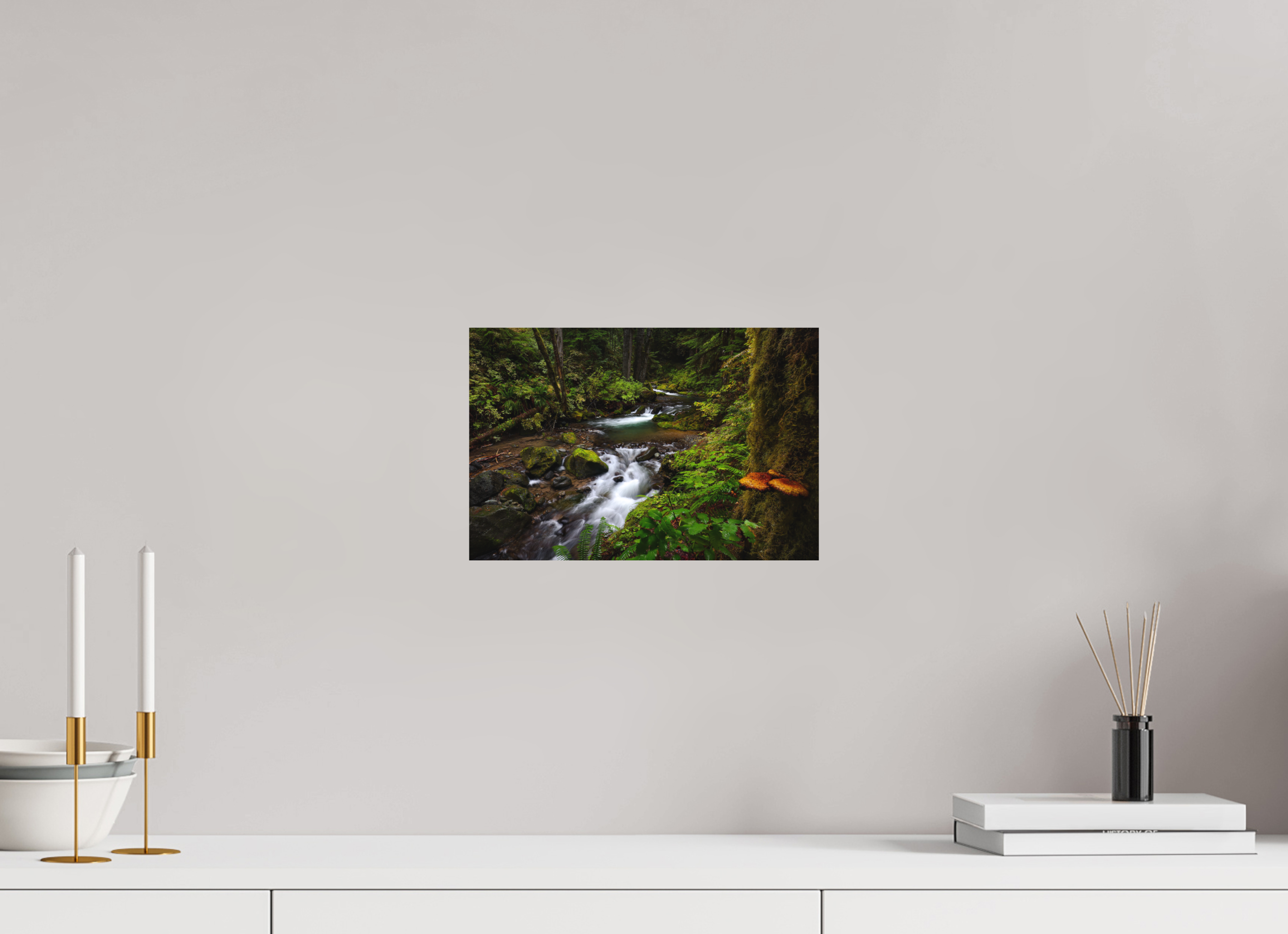 12 x 8″, Metal Forest Falls