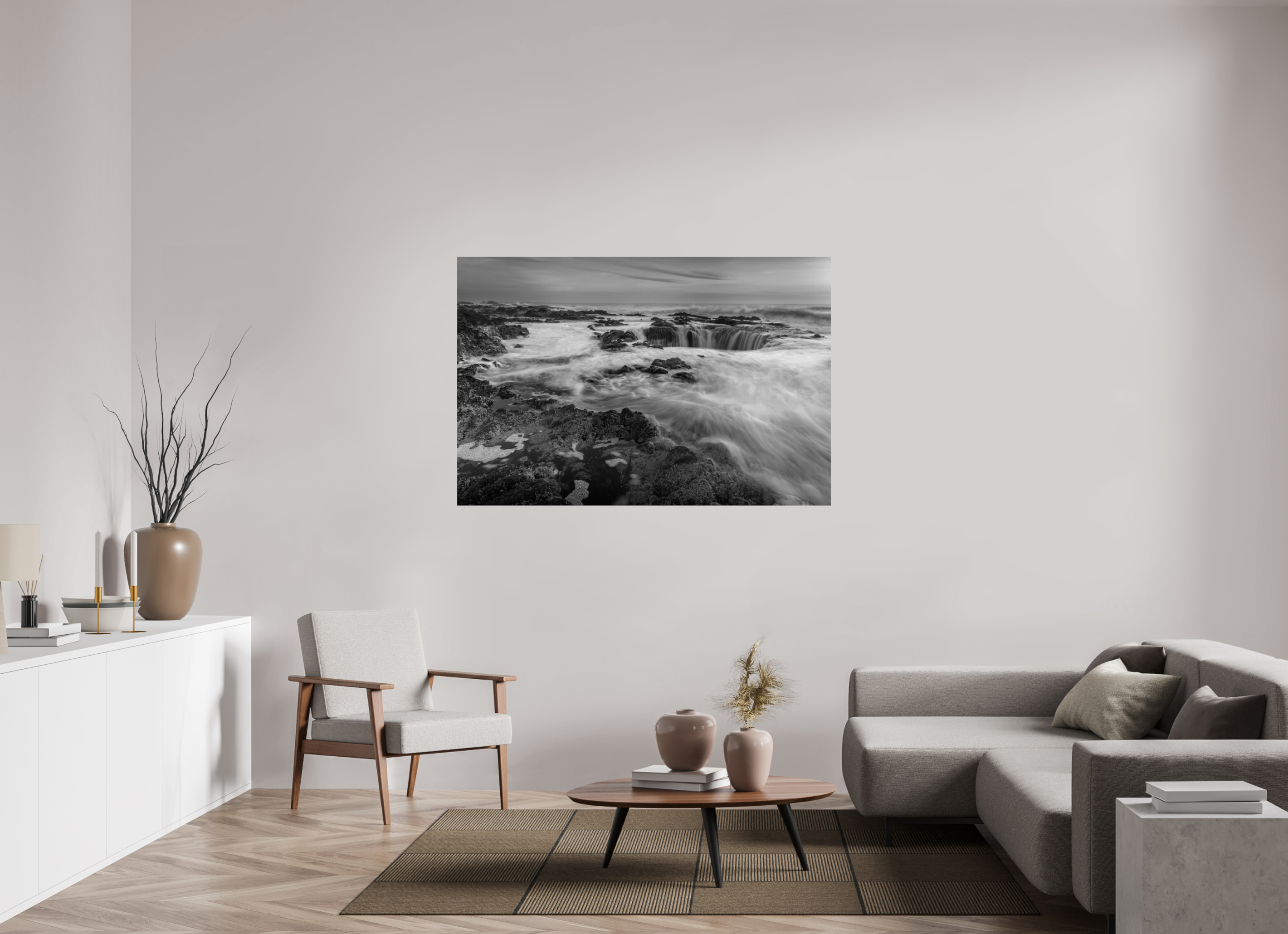60 x 40″, acrylic Thor's Well